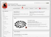 Website von Ing. Fritsch Trade GmbH