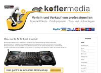 Website von Phillip Kofler - Verleih U. Verkauf von Dj-Equipment, Ton- und Lichtanlagen