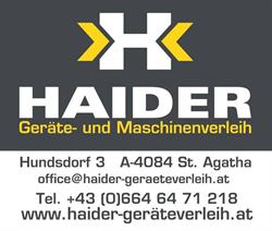 Markus Haider - Haider Geräte-, Maschinenverleih und Handel