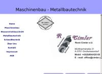 Website von Cimler Rene e.U. - Maschinenbau - Metallbautechnik