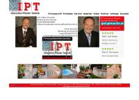 Website von IPT Innovative Pflaster Technik GmbH