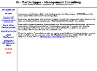 Dr. Martin Egger - Egger Management Consulting