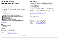 Alois Ibetsberger - Baubüro Alois Ibetsberger, Baumeister