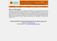 Website von Massageinstitut Weber René