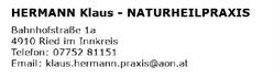 HERMANN Klaus - NATURHEILPRAXIS