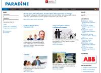 Website von Paradine GmbH für technische Software