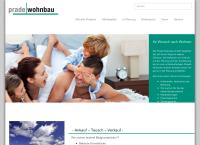 Website von Prade Wohnbau GmbH