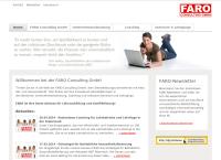Website von FARO Consulting GmbH