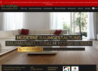 Website von M. Kopsik Raumausstattung GmbH