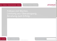 Website von Philadelphia Management GmbH