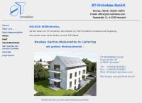 Website von ST - Wohnbau GmbH - Bauträger u Immobilienmakler