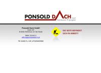 Website von Ponsold Dach GmbH