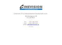 Website von Cinevision TV - & Videoproduktion Gesellschaft m.b.H. & Co KG.