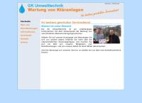 Website von Gk-Umwelttechnik OG