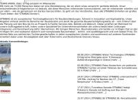 Website von STRABAG AG Metallica