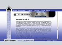 Website von Baumanagement Lumper - Nicolussi GmbH