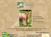 Website von Schuhe Orthopädie Geyrecker e.U.