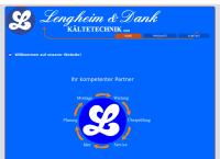 Website von Lengheim & Dank KÄLTETECHNIK GmbH