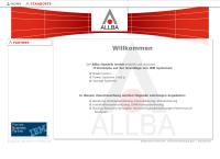 Website von Allba Handelsgesellschaft m.b.H.