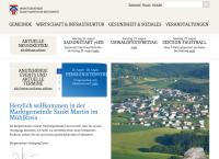 Website von Gemeinde St. Martin im Mühlkreis