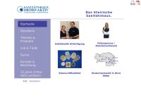 Website von Ortho-Aktiv Orthopädiehandels