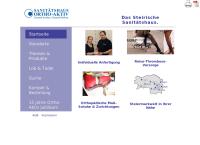 Website von Ortho-Aktiv Orthopädiehandels
