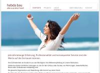 Website von Hebda Bau KG