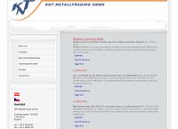 Website von KNT Metalltrading GmbH