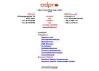 Website von adpro cunsulting mag edda otrel