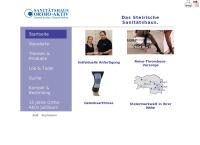 Website von Ortho-Aktiv Orthopädiehandels