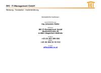 Website von BKI IT-Management GmbH
