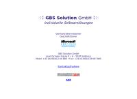 Website von GBS Solution GmbH