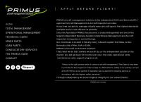 Website von Primus AERO GmbH