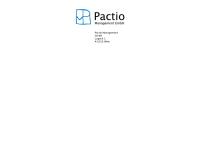 Website von Pactio Management GmbH