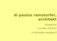 DI Paulus Ramstorfer, Architekt
