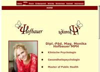 Website von Hofbauer Monika, Mag.phil.