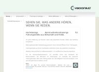 Website von Visioconsult Marketingberatung und Video - Trainingsgesellschaft M.b.h.