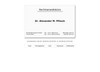 Pflaum Maximilian Alexander, Ra Dr.