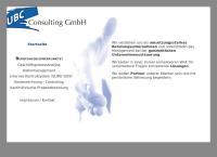 Website von Ubc Consulting GmbH
