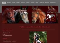 Website von Moosbachhof Gestüt-Pferdezucht