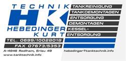 HK Tanktechnik TANKENTSORGUNG Hebedinger Kurt