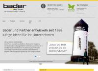 Website von Bader & Partner GesmbH - Ballonwerbung