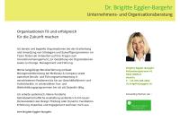 Dr. Brigitte Frieda Eggler-Bargehr - Unternehmens- und Organisationsberatung; Management Consulting
