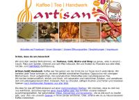 Website von Artisan OG - Teehaus.café.bistro.shop