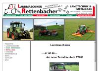 Website von Landmaschinen Rettenbacher
