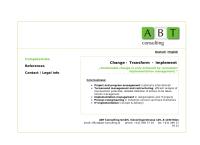 Website von ABT Consulting GmbH