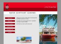 Website von Ruster Schiffahrt Michael Schreiner
