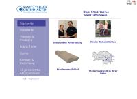 Website von Ortho-Aktiv Orthopädiehandels
