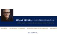 Website von Gerald Schuba Corporate Communications
