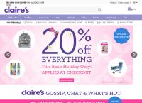 Website von Claire's Austria GmbH